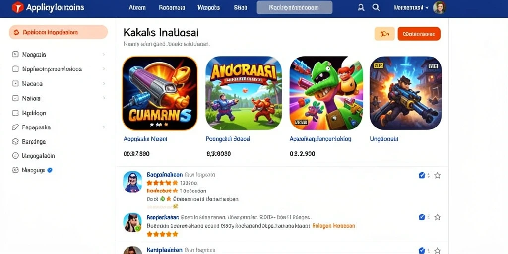Tampilan awal permainan yang menarik dan penuh warna.